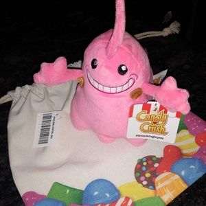 NWT Candy Crush Bubblegum Troll Plush w/bag